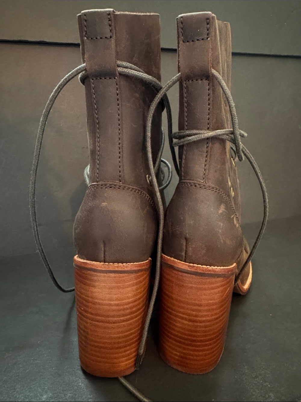 Brown Heeled Juneau Jeffrey Campbell Ankle Boots - Picture 10 of 17